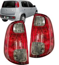 Lanterna Traseira Uno Vivace 2010 11 12 13 14 Fume Par 2 peças