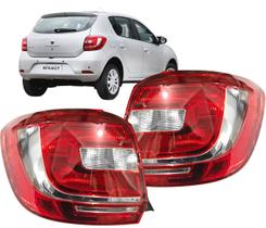 Lanterna Traseiro Sandero 14 15 16 17 18 19 Bicolor Par 2 peças