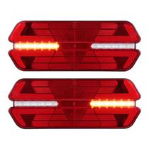 Lanterna Triplo X Led Traseira Caminhão Pisca Sequencial Bivolt Universal 12v 24v Lanterna Triplo X Led Traseira Caminhão Pisca Sequencial Bivolt Universal 12v 24v