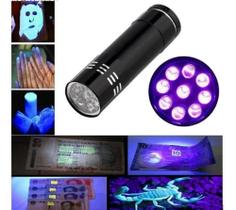 Lanterna Ultra Violeta Luz Negra Dinheiro Falso Urina Gato Portátil - Prime