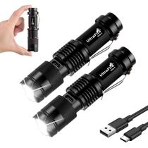 Lanterna ULTRAFIRE SK68-X 300 lm com zoom, 2 unidades, USB-C Lanterna ULTRAFIRE SK68-X 300 lm com zoom, 2 unidades, USB-C