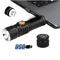 Lanterna USB Recarregável Led T6 Para Segurança 128000W DY8064