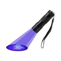 Lanterna UV 395nm Com 9 LEDs Para Cura De Gel, Detector De Luz Negra Para Inspeção De Urina De