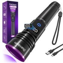 Lanterna UV Dokhbem DB001 365 nm recarregável com LCD