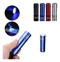 Lanterna Uv E Detector De Dinheiro Com 9 Led Cores Sortidas