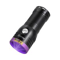 Lanterna UV LED De Alta Potência 120W 6x 365nm Com Carregamento USB, Luz Negra Para Dinheiro,