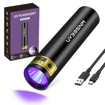 Lanterna UV PZZOE Black Lights Wood's Lamp 395nm com USB Lanterna UV PZZOE Black Lights Wood's Lamp 395nm com USB