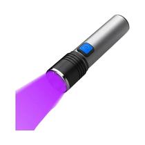 Lanterna UV Recarregável USB Zoomável De 395nm Para Detecção De Urina De Animais De Estimação E Cura