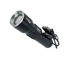 Lanterna UV Safo Recarregável USB 2 Cores: Branca + Negra para Detecção de Escorpiões