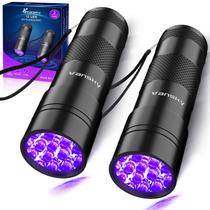 Lanterna UV Vansky 395 nm 12 LEDs, kit com 2 unidades, à prova dágua
