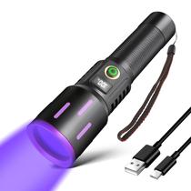 Lanterna UV XLENTGEN 365nm com Display LCD Recarregável via USB