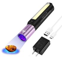 Lanterna UWAYLITE V2 365nm Black Light UV com 3 LEDs recarregáveis