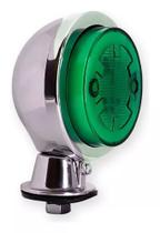 Lanterna Verde Led Bivolt Bojuda Foguinho Maria Cromada Ambos Lados Verde