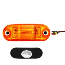 Lanterna Vigia Teto Ônibus Caminhão 2 LED BIVOLT AM +Conector