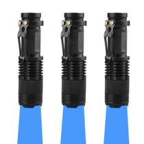 Lanterna WAYLLSHINE, pacote com 3 luzes azuis de modo único Lanterna WAYLLSHINE, pacote com 3 luzes azuis de modo único