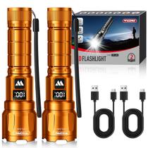 Lanterna WDTPro SFL046, 6000 lúmens, recarregável, pacote com 2