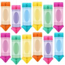 Lanternas de favos de mel penduradas, giz de cera retisee, 12 peças de pastel Lanternas de favos de mel penduradas, giz de cera retisee, 12 peças de pastel