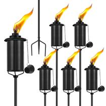Lanternas de metal para uso externo, 59 polegadas, pacote com 6, 473 ml cada Lanternas de metal para uso externo, 59 polegadas, pacote com 6, 473 ml cada