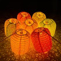 Lanternas de Papel Aiminjey 12 un. 20 cm LED Coloridas Ovais Lanternas de Papel Aiminjey 12 un. 20 cm LED Coloridas Ovais