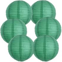 Lanternas de papel BEISHIDA 20cm verdes redondas para decoração de festas