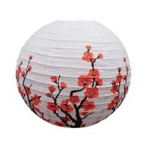 Lanternas De Papel Com Estampa De Flor De Cerejeira Para Casamento, Aniversário, Decoração De Lanternas De Papel Com Estampa De Flor De Cerejeira Para Casamento, Aniversário, Decoração De