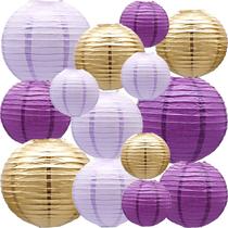 Lanternas de papel decorativas YIOTJUNL para festa de casamento 14 unidades Lanternas de papel decorativas YIOTJUNL para festa de casamento 14 unidades
