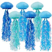 Lanternas de papel Jellyfish Decorações de aniversário de sereia YUNXUAN