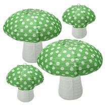 Lanternas de papel Lampshade Windspeed Mushroom 20 e 30cm verdes