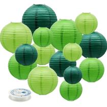 Lanternas de papel MEIDUO Football Theme Party Green 15 unidades Lanternas de papel MEIDUO Football Theme Party Green 15 unidades