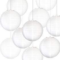 Lanternas de papel Novelty Place 30 cm brancas (pacote com 10) Lanternas de papel Novelty Place 30 cm brancas (pacote com 10)