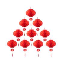 Lanternas De Papel Vermelhas Chinesas De 8 Polegadas Para Decorações De Ano Novo, Festival Da