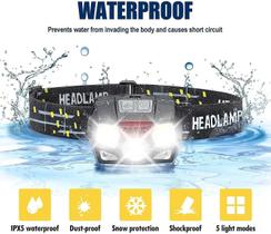 Lanternas faróis 40000lumens farol led ultra brilhante sensor de movimento capacete cabeça lâmpada faróis poderosos Lanternas faróis 40000lumens farol led ultra brilhante sensor de movimento capacete cabeça lâmpada faróis poderosos