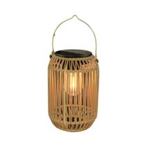 Lanternas Solares À Prova d'Água Para Exterior, Luz Boho Decorativa De Rattan Para Jardim, Quintal E