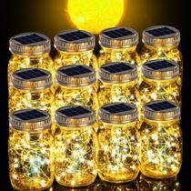 Lanternas solares Cooo, pacote com 12 unidades, frasco de vidro impermeável de 30 LED Lanternas solares Cooo, pacote com 12 unidades, frasco de vidro impermeável de 30 LED