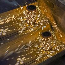 Lanternas solares DIBIEECN Dragonfly Metal Decor, pacote com 2 Lanternas solares DIBIEECN Dragonfly Metal Decor, pacote com 2