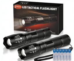 Lanternas Táticas LED Cviteuook 2 Unidades, Zoom, 5 Modos