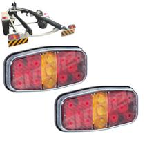 Lanternas Traseiras LED Vermelhas 12V Sinalsul