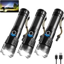 Lanternas UUYEE 990000lm Super Bright Recarregáveis x3 Lanternas UUYEE 990000lm Super Bright Recarregáveis x3