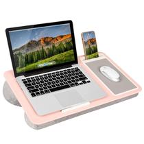 Lap Desk LapGear Home Office com mouse pad rosa para 15,6