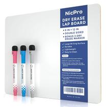 Lapboard Dry Erase Nicpro 23 x 30 cm com 3 canetas à base de água