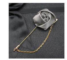 Lapela Broche De Tecido Terno Casamento Noivo Padrinho Flor