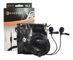 Lapela Duplo Microfone Kadosh P/ Celular Câmeras Gravadores Lapela Duplo Microfone Kadosh P/ Celular Câmeras Gravadores
