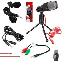 Lapela Microfone Condensador Profissional + Extensão Celular - Leffa Shop