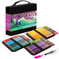 Lápices Acuarelables KALOUR 120 Colores con Pincel Lápices Acuarelables KALOUR 120 Colores con Pincel