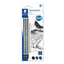 Lápices de Carbón STAEDTLER Mars Lumograph Pack Blíster + 1 Difumino Lápices de Carbón STAEDTLER Mars Lumograph Pack Blíster + 1 Difumino