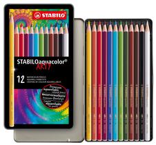 Lápices de Colores Acuarelables STABILOaquacolor Estuche de 12