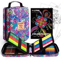 Lápices de Colores KALOUR 72 piezas con Libro y Estuche, Metálicos Lápices de Colores KALOUR 72 piezas con Libro y Estuche, Metálicos