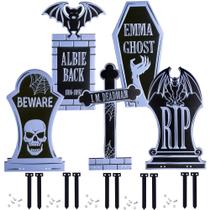 Lápide de Halloween SCS Direct em metal 3D Emma Ghost XL 43 cm Lápide de Halloween SCS Direct em metal 3D Emma Ghost XL 43 cm