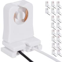 Lápide de soquete de suporte de lâmpada JACKYLED T8 com fio de 25 cm, pacote com 18 Lápide de soquete de suporte de lâmpada JACKYLED T8 com fio de 25 cm, pacote com 18