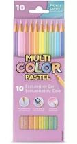Lápis 10 Cores Multicolor Faber Castell Tons Pasteis